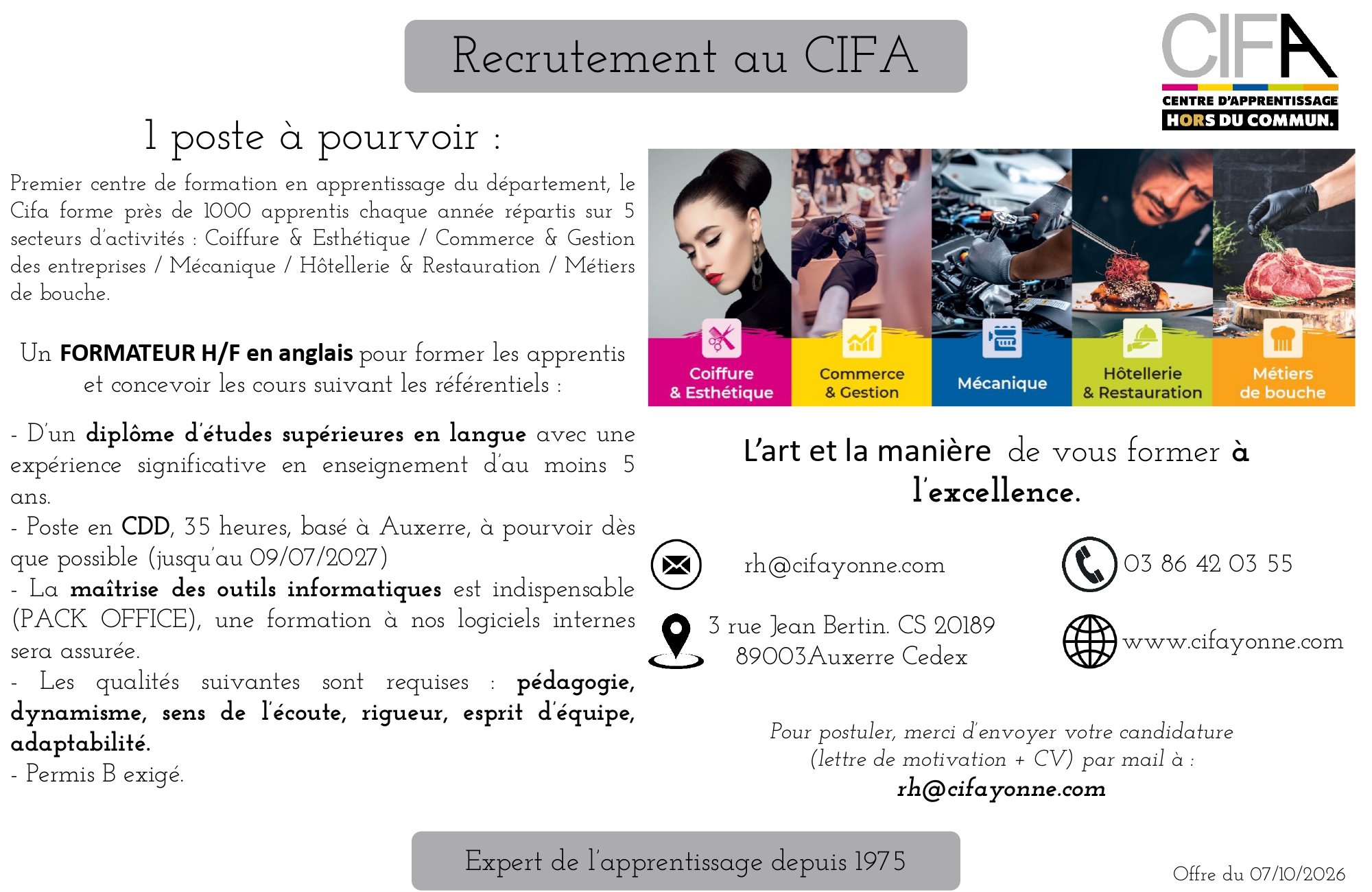 Formateur d'Anglais